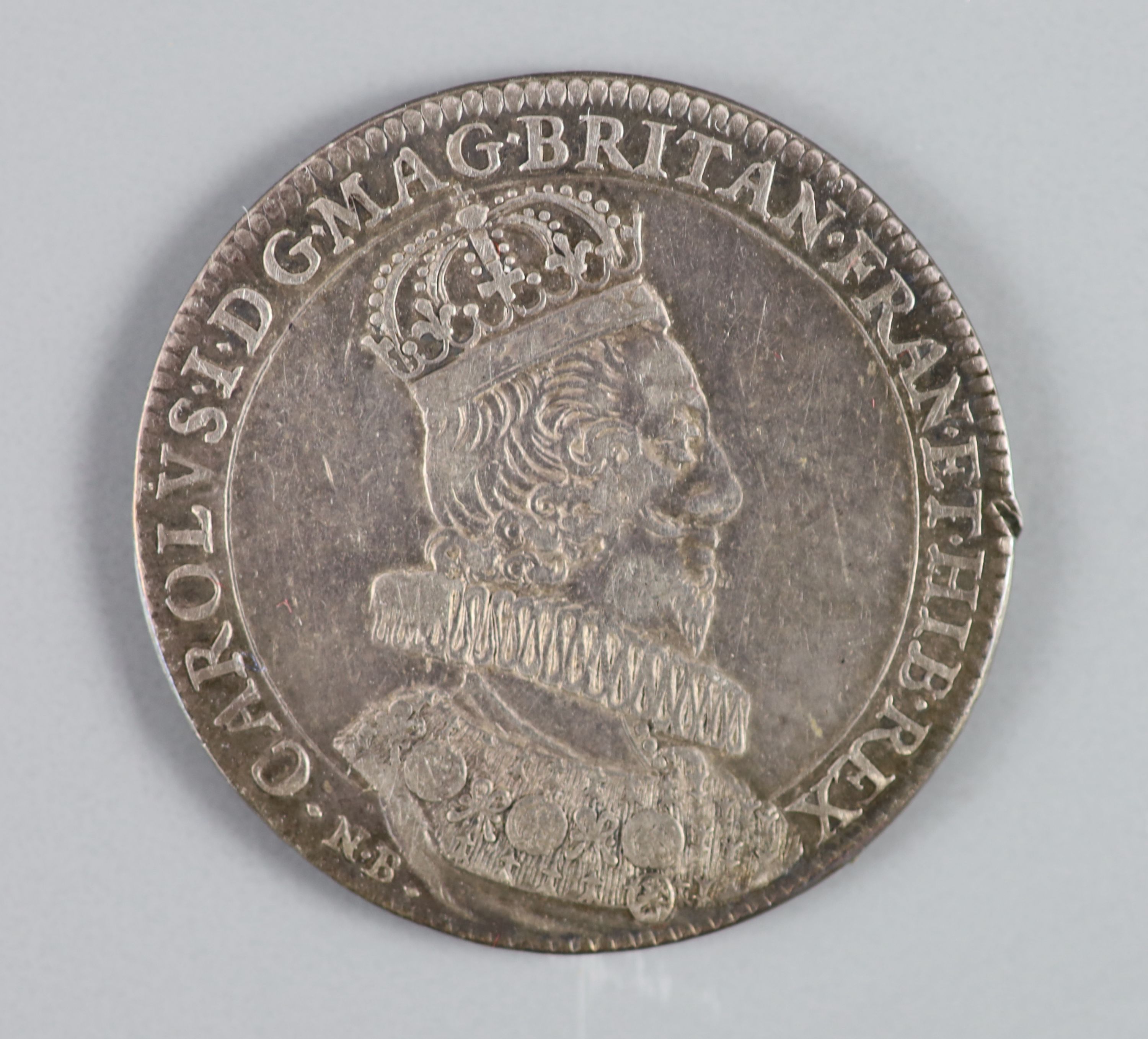 British Medals, Charles I, Coronation 1626, the official silver medal, by Nicolas Briot, 30mm